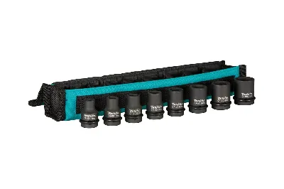Набор ударных торцовых головок Impact Black 1/2'', 8 шт (8,10,12,13,14,17,19,21 мм)