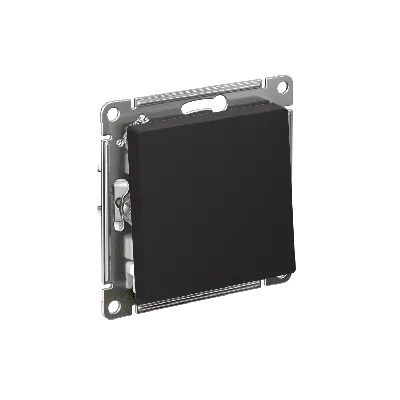 Выключатель одноклавишный ATLASDESIGN схема 1 10АХ механизм карбон