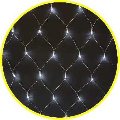 Гирлянда новогодняя светодиодная NGF-N01-240CW-12-2x2m-230-TR-IP20