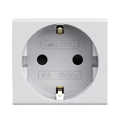 VIVA Розетка силовая с заземлением серая