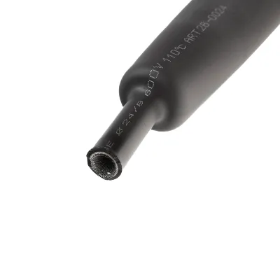 Трубка термоусаживаемая СТТК (3:1) двустенная     клеевая 24,0/8,0мм, черная, упаковка 5 шт. по 1м