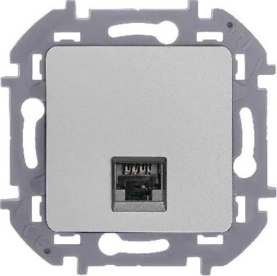 INSPIRIA розетка информационная RJ 45 категория 5e UTP  алюминий