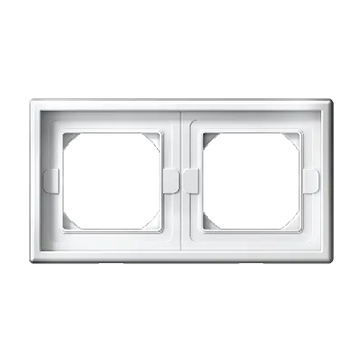 ARTGALLERY рамка 2-постовая IP44,  белый