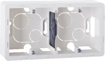 Коробка накладного монтажа 2 поста INSPIRIA белый