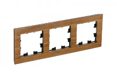 Рамка трехпостовая ATLASDESIGN NATURE, ДЕРЕВО БАМБУК