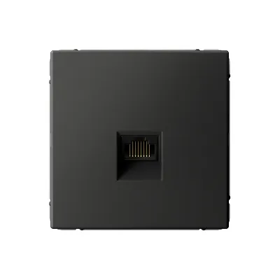ARTGALLERY РОЗЕТКА компьютерная RJ45, кат. 5е, механизм, БАЗАЛЬТ