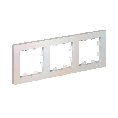 Рамка трехпостовая ATLASDESIGN универсальная жемчуг