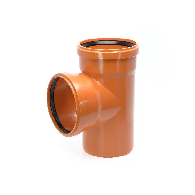 Тройник двухраструбный 87 град. 160 для наружной канализации