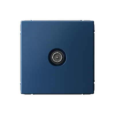 ARTGALLERY TV розетка проходная 4DB, механизм, аквамарин