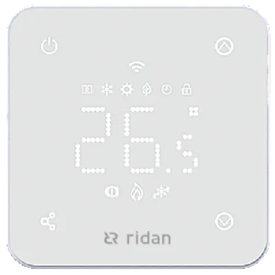 Термостат комнатный сенсорный встраиваемый RSmart -FW с Wi-Fi подключением белый