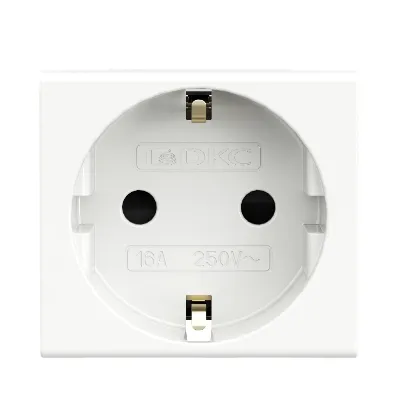 VIVA Розетка силовая с заземлением белая