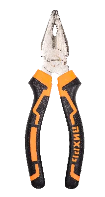 Плоскогубцы 160мм никелированные двухкомпонентные рукоятки