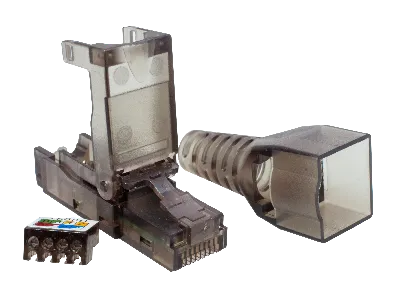 Коннектор 8P8C UTP Cat.6A (RJ-45) безынструментальный (DIY)