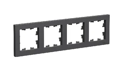 ATLASDESIGN 4-постовая РАМКА, универсальная, БАЗАЛЬТ