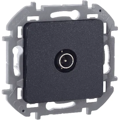 Розетка TV оконечная 10 дБ 5 862 мГц INSPIRIA антрацит