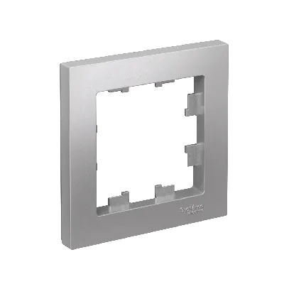 Рамка однопостовая ATLASDESIGN алюминий