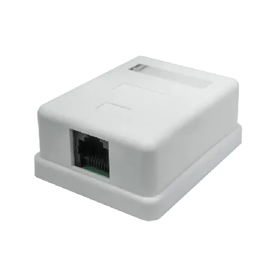 Розетка компьютерная 8P8C (RJ-45). UTP. Cat.5e. 1 порт (DIY)