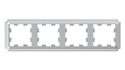 ATLASDESIGN ANTIQUE 4-постовая рамка, универсальная, АЛЮМИНИЙ