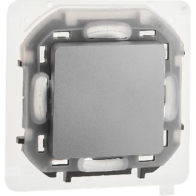 Переключатель IP44 INSPIRIA 10 AX 250 В~ алюминий