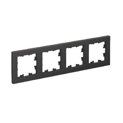 ATLASDESIGN 4-постовая РАМКА, универсальная, БАЗАЛЬТ