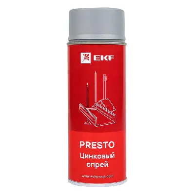 Цинковый спрей Presto 400мл EKF