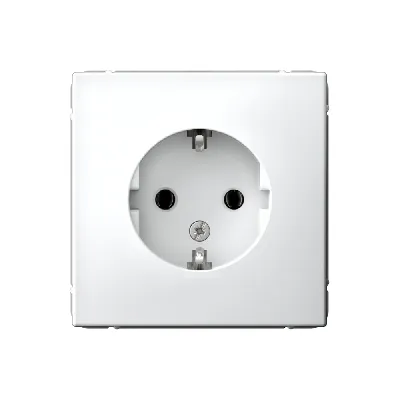 ARTGALLERY розетка с заземлением, 16А, механизм, белый