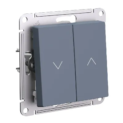 ATLASDESIGN 2-клавишный ВЫКЛЮЧАТЕЛЬ ЖАЛЮЗИ, 10А, мех., ГРИФЕЛЬ