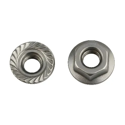 Гайка М6 с насечкой препятствующей откручиванию (200 шт)