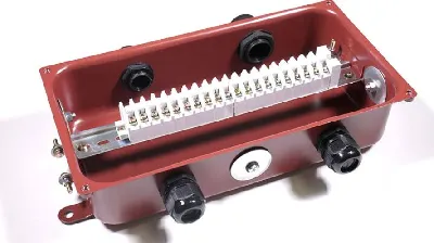 КЗНС-16 с латунными сальниками ( 4шт. сальника) ЗЭТА коробка клеммная