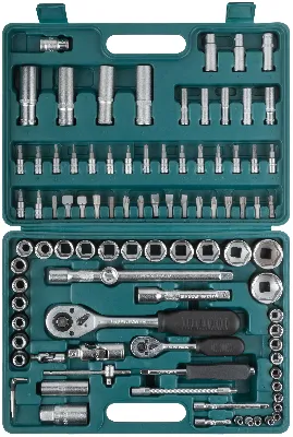 Набор инструмента автомобильный 94 шт CrV 1/2''+1/4''