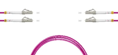 Патч-корд 2LC/PC-2LC/PC-MM50(OM4) 1м Синий