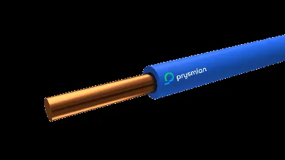 Провод ПУВ 1х2.5 голубой однопроволочный