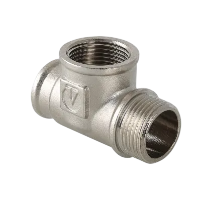 Тройник ВВН 1/2'х1/2'х1/2' переходной, никелированный