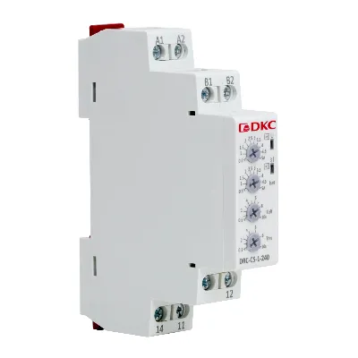 Реле контроля тока, 0.5-5А, конфигурация контакта 1CO, 24-240 AC/DC