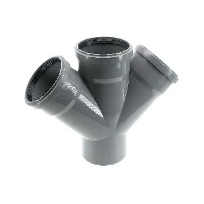Крестовина канализационная 45 град. 110