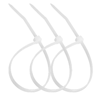 Стяжка нейлоновая 3,6х250мм белая уп. 100шт