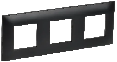 SKANDY Рамка 3-местная SK-F03Bl черный IEK