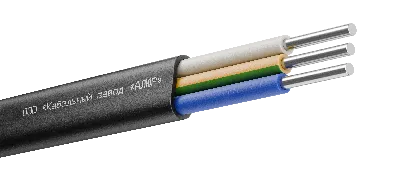 Кабель силовой АВВГ-П 3х4 (ок)(N, РЕ)-0.660 плоский однопроволочный