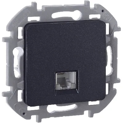 Телефонная розетка RJ11 INSPIRIA антрацит