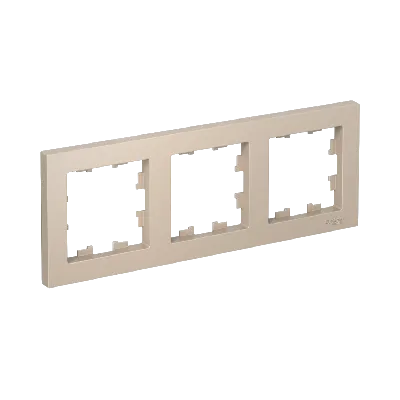 ATLASDESIGN рамка трехпостовая, универсальная, ПЕСОЧНЫЙ
