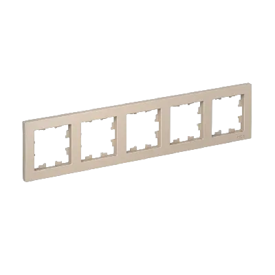 ATLASDESIGN рамка пятипостовая, универсальная, ПЕСОЧНЫЙ