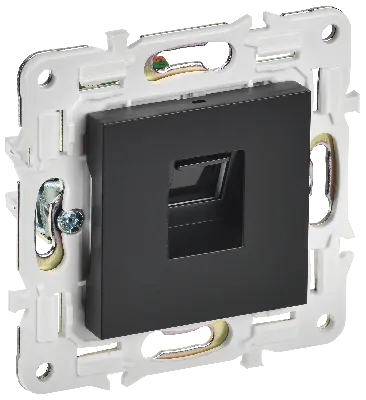 SKANDY Розетка компьютерная RJ45 кат.5E SK-K01Bl черный IEK