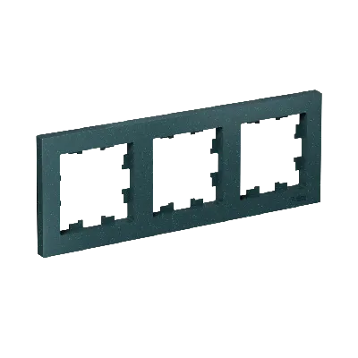 Рамка трехпостовая ATLASDESIGN универсальная изумруд