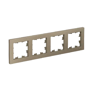 Рамка четырехпостовая ATLASDESIGN универсальная шампань