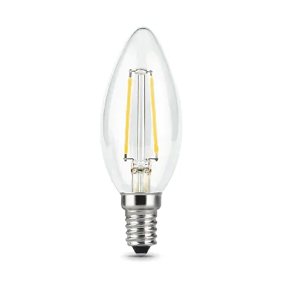 Лампа светодиодная филаментная LED 9 Вт 680 лм 2700К AC185-265В E14 свеча теплая Black Filament