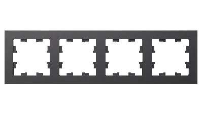 ATLASDESIGN 4-постовая РАМКА, универсальная, БАЗАЛЬТ
