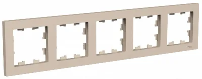 ATLASDESIGN рамка пятипостовая, универсальная, ПЕСОЧНЫЙ