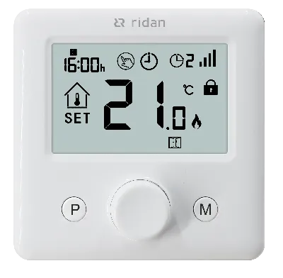Термостат беспроводной накладной RT2000RF + RX1 (сухой контакт)