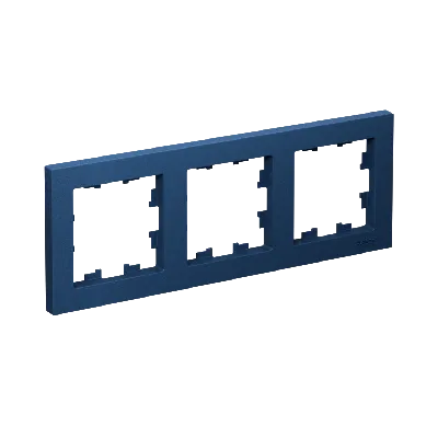 ATLASDESIGN рамка трехпостовая, универсальная, АКВАМАРИН