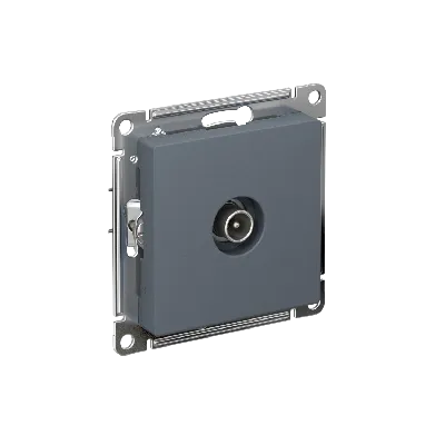 Розетка ATLASDESIGN TV оконечная 1DB механизм грифель
